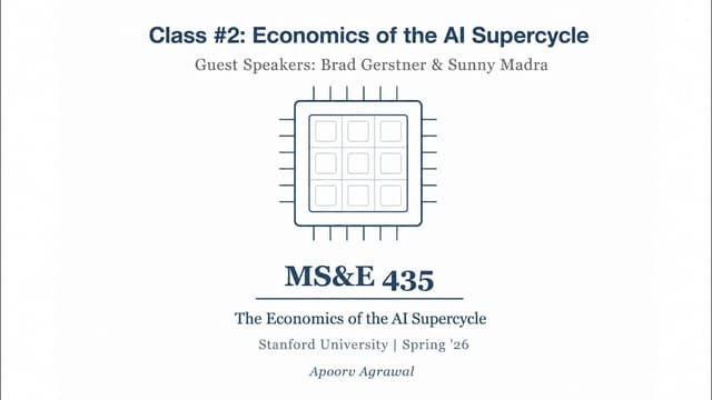 Class #2 — MS&E 435: Economics of the AI Supercycle (Brad Gerstner × Sunny Madra)