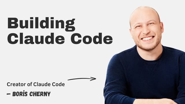 Building Claude Code with Boris Cherny — The Pragmatic Engineer Podcast