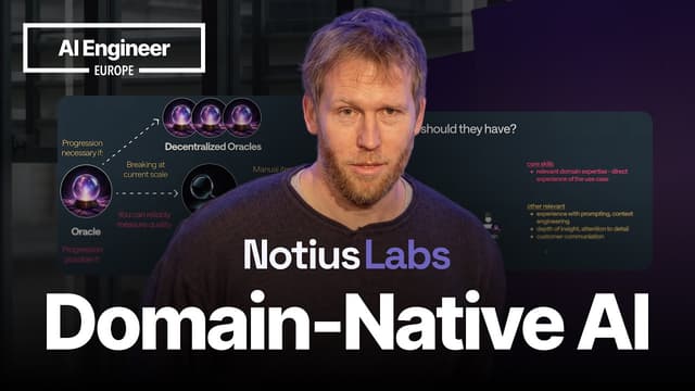 How to Leverage Domain Expertise — Chris Lovejoy, Notius Labs (AI Engineer Europe 2026)