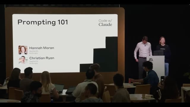 Prompting 101 | Code w/ Claude (Anthropic)